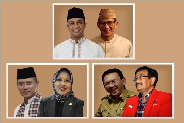 Survei LKPI: Elektabilitas Agus Melonjak, Ahok Terpuruk